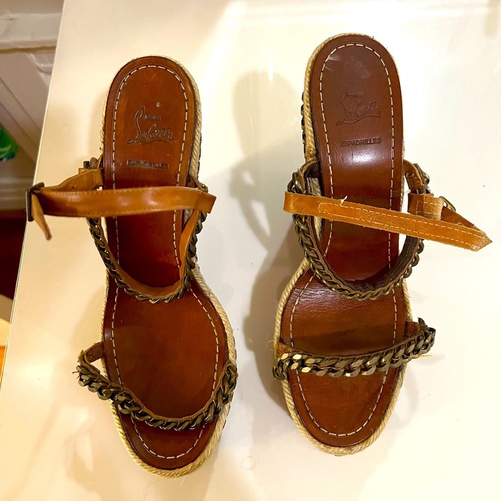 Vintage louboutins wedges